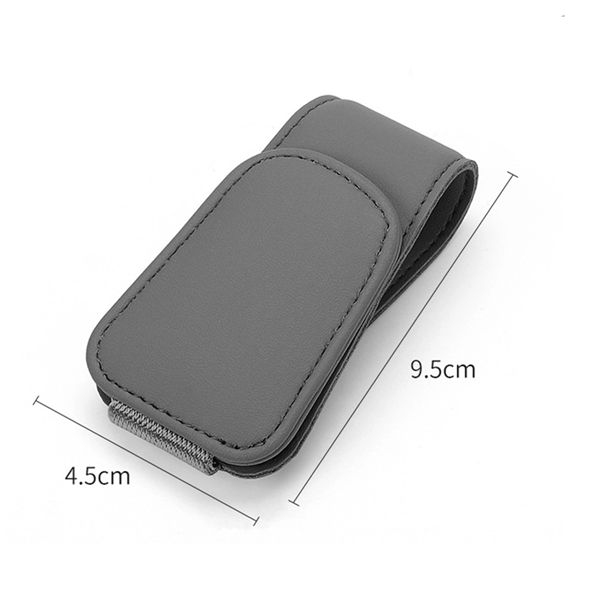 Magnetic Leather Sunglass Holder - Magnetic Leather Sunglass Holder - Image 2 of 2