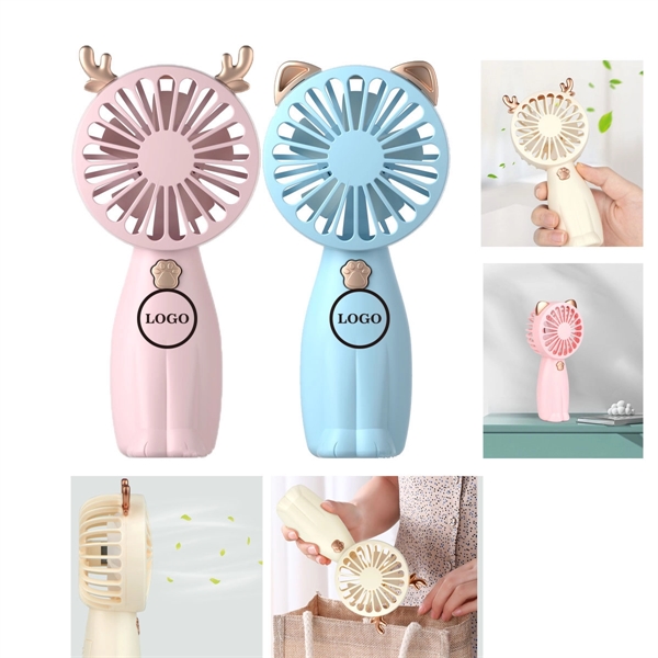 Cuty animal shape handheld Fan - Cuty animal shape handheld Fan - Image 0 of 1