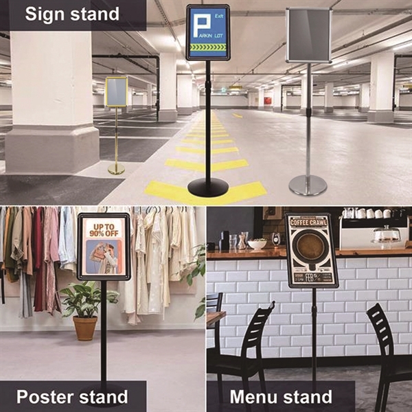 Adjustable Sign Holder Stand With Base - Adjustable Sign Holder Stand With Base - Image 6 of 6