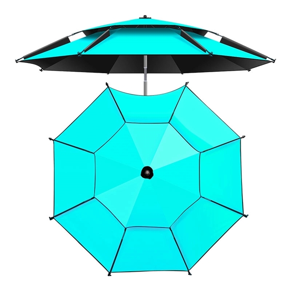 Heavy Duty Stainless Steel Beach Umbrella with Sand Anchor - Heavy Duty Stainless Steel Beach Umbrella with Sand Anchor - Image 3 of 11