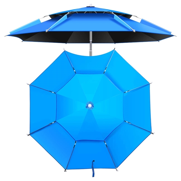 Heavy Duty Stainless Steel Beach Umbrella with Sand Anchor - Heavy Duty Stainless Steel Beach Umbrella with Sand Anchor - Image 8 of 11