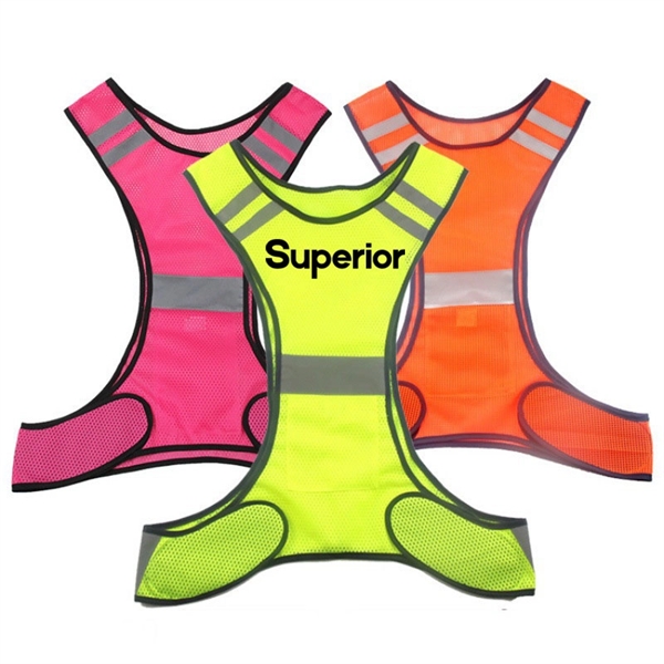 Reflective Safety Running Vest - Reflective Safety Running Vest - Image 0 of 1