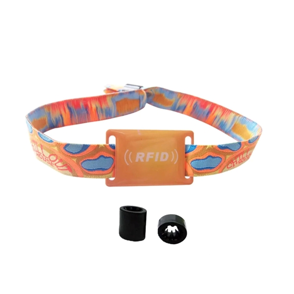 iTAGL 3/4" Smart NFC Digital Business Event Fabric Wristband - iTAGL 3/4" Smart NFC Digital Business Event Fabric Wristband - Image 3 of 10