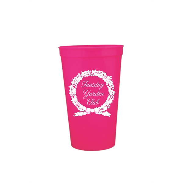 22oz. Pink Stadium Cups - 22oz. Pink Stadium Cups - Image 0 of 1