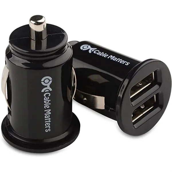 iTAGL Smart NFC Digital Business 2-Port USB Car Charger - iTAGL Smart NFC Digital Business 2-Port USB Car Charger - Image 0 of 2