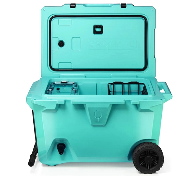 Brumate BruTank 55 Quart Rolling Cooler in Aqua - Brumate BruTank 55 Quart Rolling Cooler in Aqua - Image 1 of 2