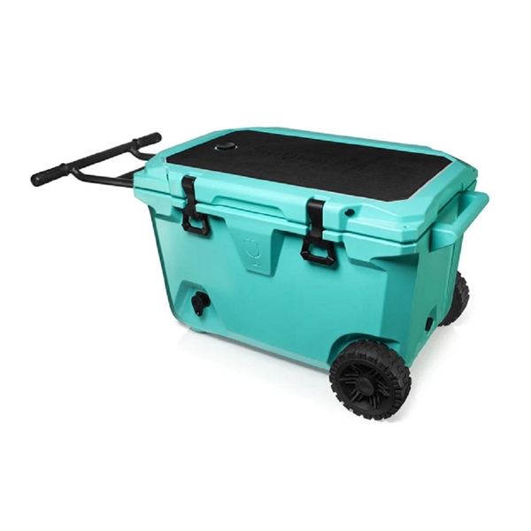 Brumate BruTank 55 Quart Rolling Cooler in Aqua - Brumate BruTank 55 Quart Rolling Cooler in Aqua - Image 2 of 2