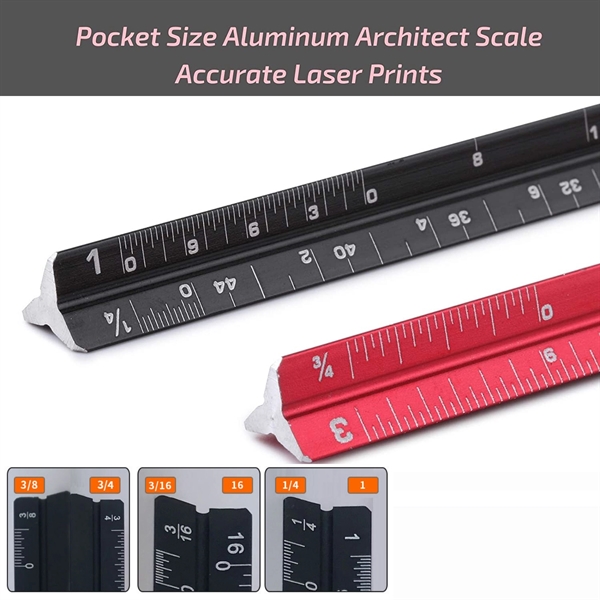 6 Inch Architectural Scale Ruler - 6 Inch Architectural Scale Ruler - Image 1 of 2