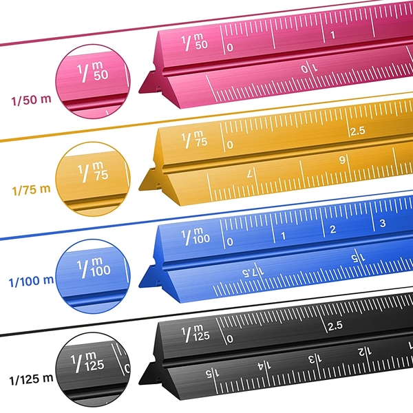 6 Inch Engineer Scale Ruler - 6 Inch Engineer Scale Ruler - Image 3 of 4