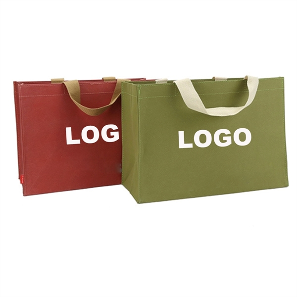Custom Washable Kraft Paper Tote Bag - Custom Washable Kraft Paper Tote Bag - Image 3 of 3