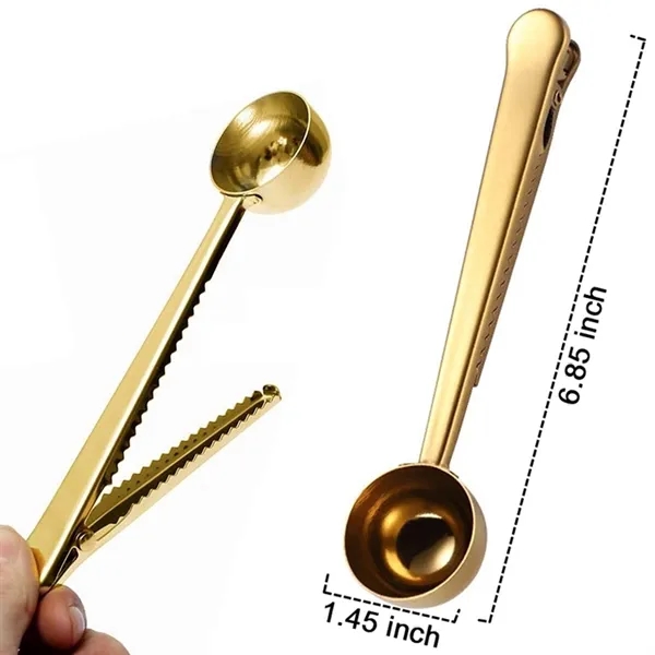 Measuring Coffee Scoop and Bag Clip - Measuring Coffee Scoop and Bag Clip - Image 1 of 2