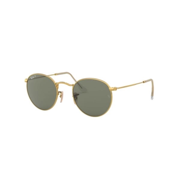 Ray-Ban Round Metal Sunglasses - Gold/Green - Ray-Ban Round Metal Sunglasses - Gold/Green - Image 0 of 0