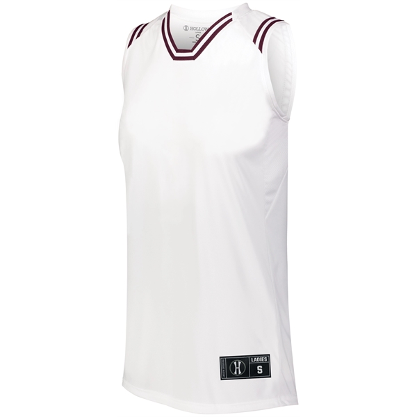 Ladies Retro Basketball Jersey - Ladies Retro Basketball Jersey - Image 3 of 15