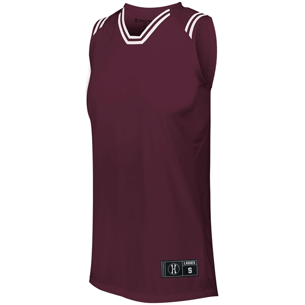 Ladies Retro Basketball Jersey - Ladies Retro Basketball Jersey - Image 9 of 15
