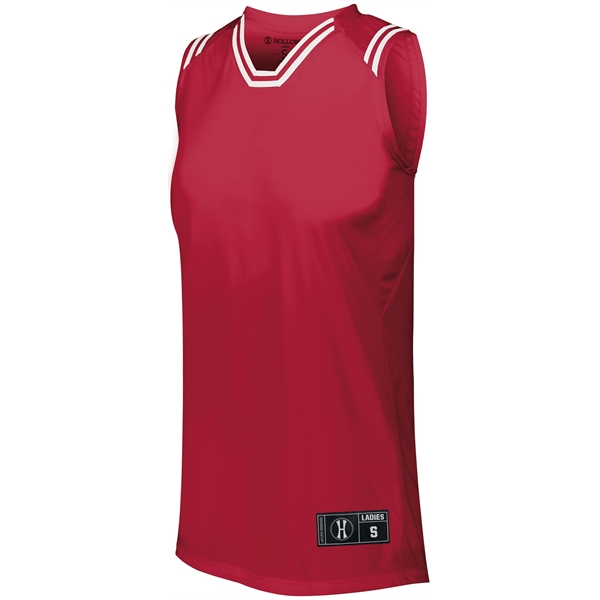 Ladies Retro Basketball Jersey - Ladies Retro Basketball Jersey - Image 10 of 15