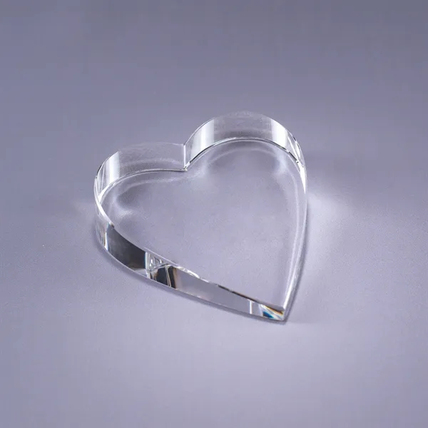 Heart Optic Crystal Paperweight - Heart Optic Crystal Paperweight - Image 1 of 1