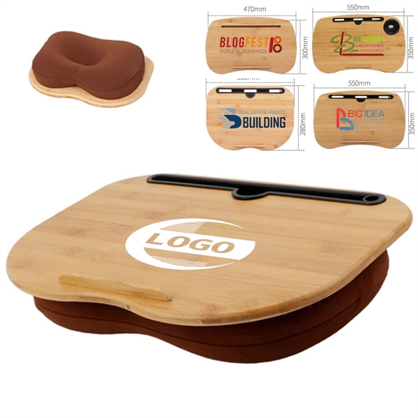 Bamboo Platform Portable Lap Desk with Pillow Cushion - Bamboo Platform Portable Lap Desk with Pillow Cushion - Image 0 of 6
