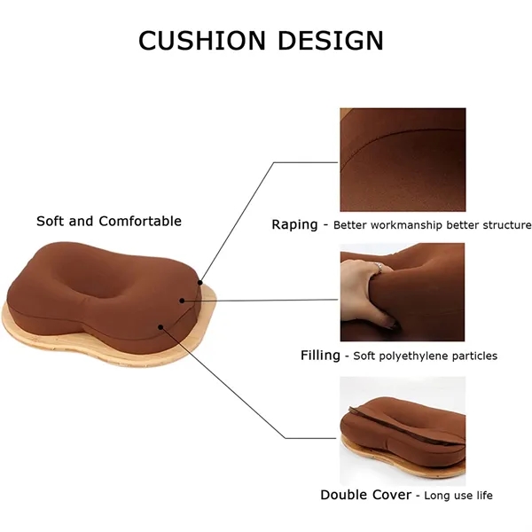 Bamboo Platform Portable Lap Desk with Pillow Cushion - Bamboo Platform Portable Lap Desk with Pillow Cushion - Image 4 of 6