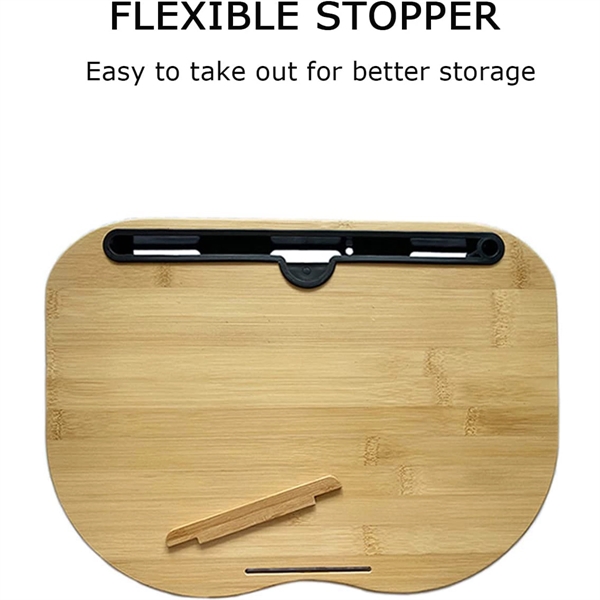 Bamboo Platform Portable Lap Desk with Pillow Cushion - Bamboo Platform Portable Lap Desk with Pillow Cushion - Image 5 of 6