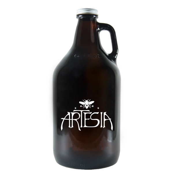 64 Ounce/Half Gallon Amber Growler - 64 Ounce/Half Gallon Amber Growler - Image 0 of 2