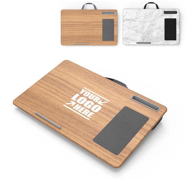 Lap Desk with Device Ledge, Mouse Pad and Phone Holder - Lap Desk with Device Ledge, Mouse Pad and Phone Holder - Image 0 of 2