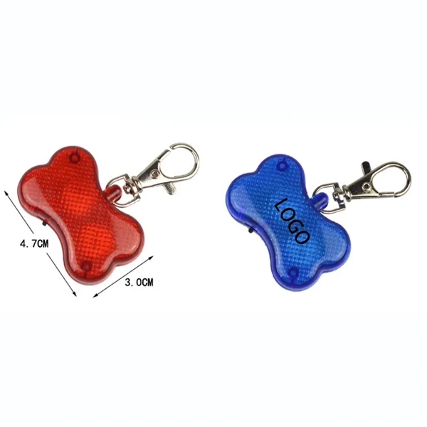 2 Led Bone Type Blinking Safety Light Keychain - 2 Led Bone Type Blinking Safety Light Keychain - Image 1 of 2