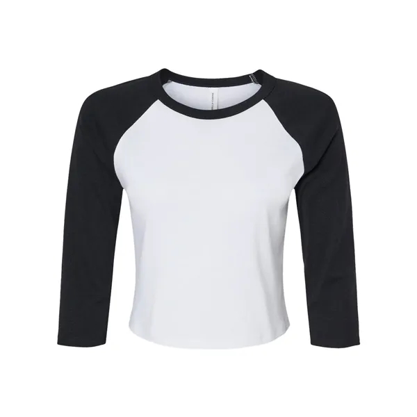 BELLA + CANVAS Women's Micro Rib 3/4 Raglan Sleeve Baby Tee - BELLA + CANVAS Women's Micro Rib 3/4 Raglan Sleeve Baby Tee - Image 5 of 14