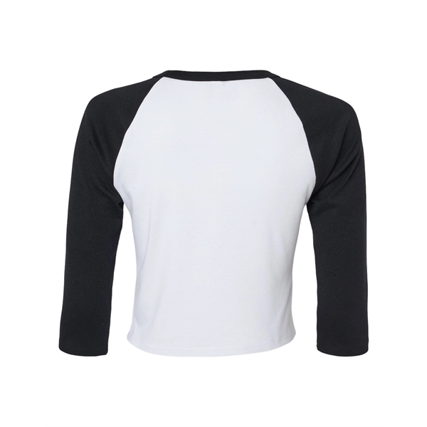 BELLA + CANVAS Women's Micro Rib 3/4 Raglan Sleeve Baby Tee - BELLA + CANVAS Women's Micro Rib 3/4 Raglan Sleeve Baby Tee - Image 6 of 14
