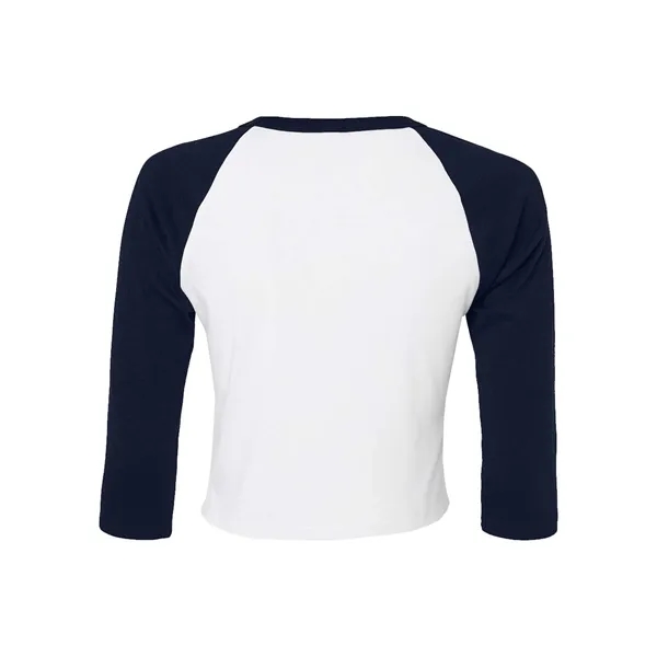 BELLA + CANVAS Women's Micro Rib 3/4 Raglan Sleeve Baby Tee - BELLA + CANVAS Women's Micro Rib 3/4 Raglan Sleeve Baby Tee - Image 10 of 14