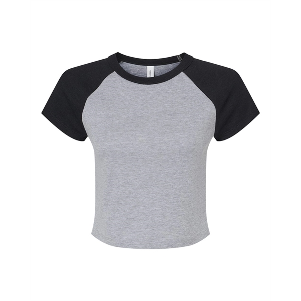 BELLA + CANVAS Women's Micro Rib Raglan Baby Tee - BELLA + CANVAS Women's Micro Rib Raglan Baby Tee - Image 1 of 16