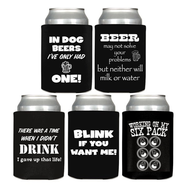 Neoprene and Foam Can Cooler - One Color Imprint - WNB - Neoprene and Foam Can Cooler - One Color Imprint - WNB - Image 1 of 2