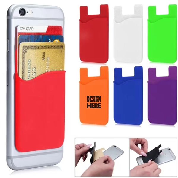 Silicone Phone Wallet with Custom Logo - Silicone Phone Wallet with Custom Logo - Image 0 of 0