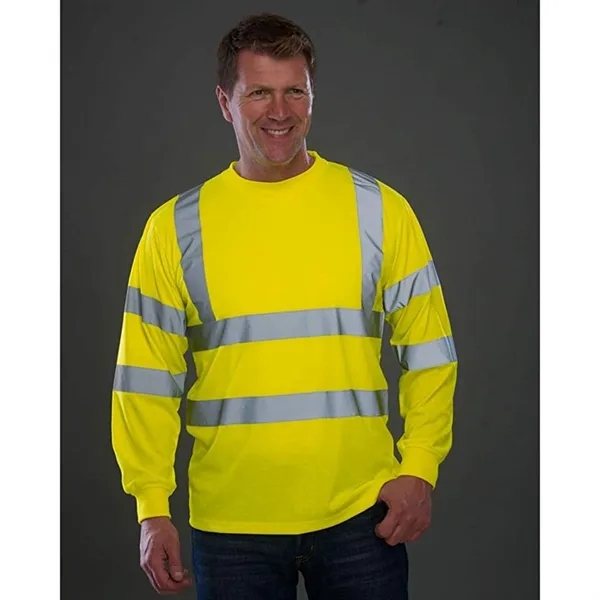 Class 3 Reflective Tape Safety Workwear High Vis T Shirt - Class 3 Reflective Tape Safety Workwear High Vis T Shirt - Image 0 of 3