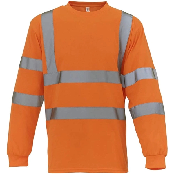 Class 3 Reflective Tape Safety Workwear High Vis T Shirt - Class 3 Reflective Tape Safety Workwear High Vis T Shirt - Image 2 of 3