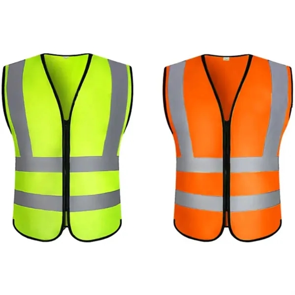 Hi Vis Class 2 rPET Reflective Knitted Safety Workwear Vest - Hi Vis Class 2 rPET Reflective Knitted Safety Workwear Vest - Image 4 of 4