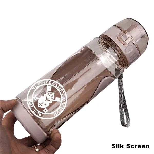 20 oz Plastic Sports Water Bottle With Snap Lock Lid - 20 oz Plastic Sports Water Bottle With Snap Lock Lid - Image 1 of 6