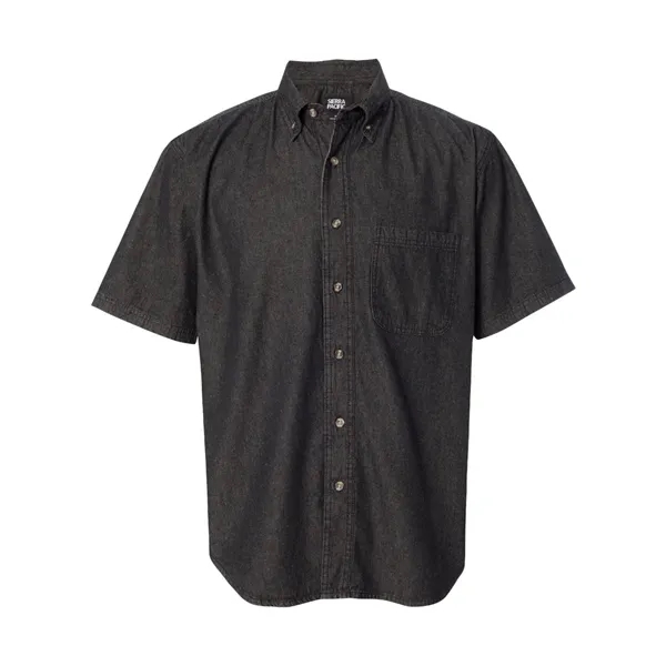 Sierra Pacific Denim Short Sleeve Shirt - Sierra Pacific Denim Short Sleeve Shirt - Image 1 of 9