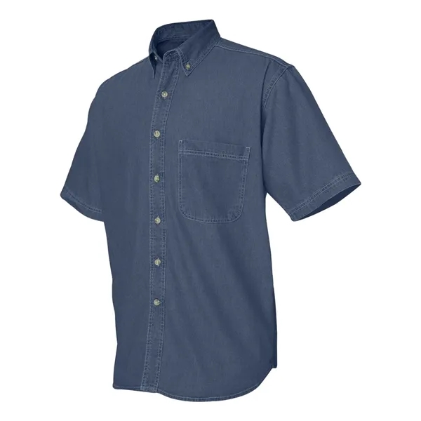 Sierra Pacific Denim Short Sleeve Shirt - Sierra Pacific Denim Short Sleeve Shirt - Image 5 of 9