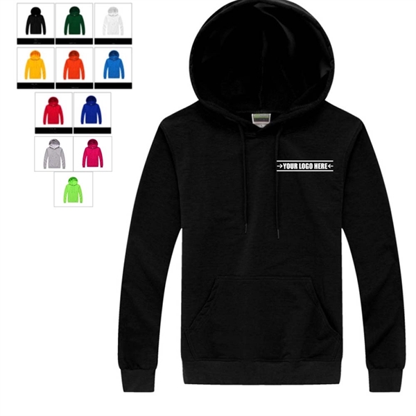 Thin Solid Pullover Hoodie - Thin Solid Pullover Hoodie - Image 0 of 4