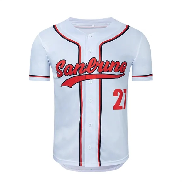 Full Colr Sublimated Baseball Jersey - Full Colr Sublimated Baseball Jersey - Image 2 of 7