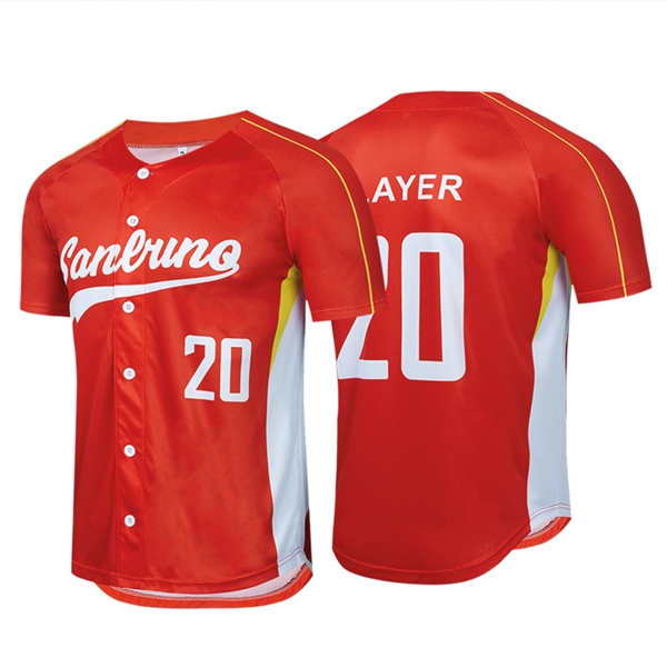 Full Colr Sublimated Baseball Jersey - Full Colr Sublimated Baseball Jersey - Image 4 of 7