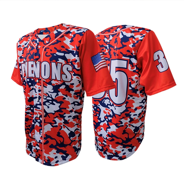 Full Colr Sublimated Baseball Jersey - Full Colr Sublimated Baseball Jersey - Image 0 of 7