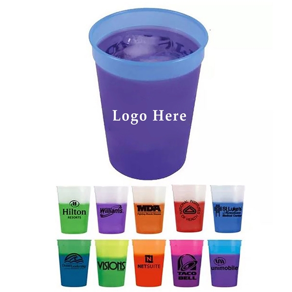 16 Oz Color Changing Plastic Cup - 16 Oz Color Changing Plastic Cup - Image 0 of 1