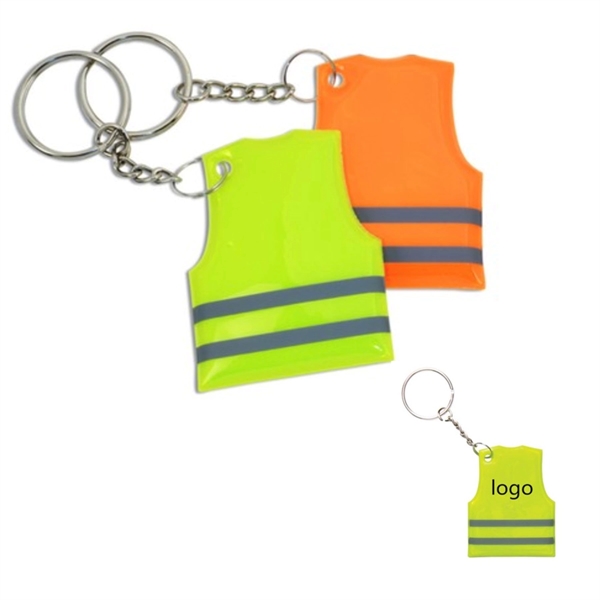 Reflective Safety Vest Key Chain - Reflective Safety Vest Key Chain - Image 0 of 0