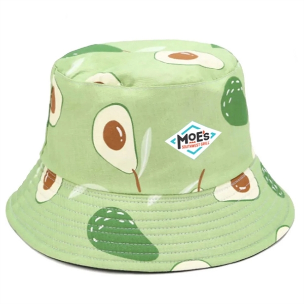 Recycled RPET Sublimated Reversible Bucket Hat - Recycled RPET Sublimated Reversible Bucket Hat - Image 1 of 1