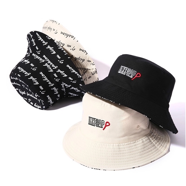 Reversible Organic Cotton All Over Print Bucket Hat - Reversible Organic Cotton All Over Print Bucket Hat - Image 2 of 2