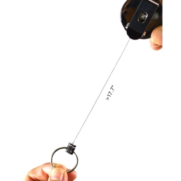 Full Metal Round Badge Reel W/ Belt Clip - Full Metal Round Badge Reel W/ Belt Clip - Image 1 of 2