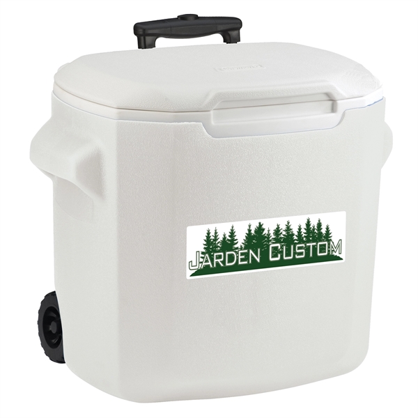 Coleman 28-Quart Performance Wheeled Cooler - White - Coleman 28-Quart Performance Wheeled Cooler - White - Image 2 of 2