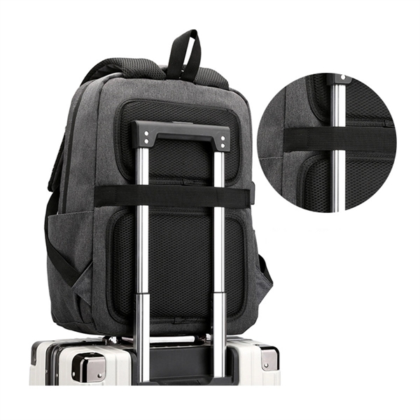 Travel Laptop Backpack With USB Charging Port - Travel Laptop Backpack With USB Charging Port - Image 3 of 3
