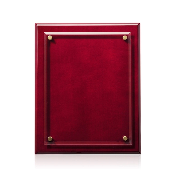 Caledon VividPrint™ Plaque - Rosewood/Gold
